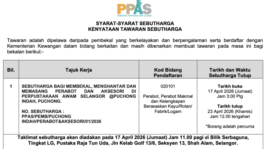 Iklan sebutharga PPAS @Puchong Indah_3